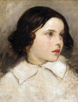 Thomas Couture : Study of a Young Girl